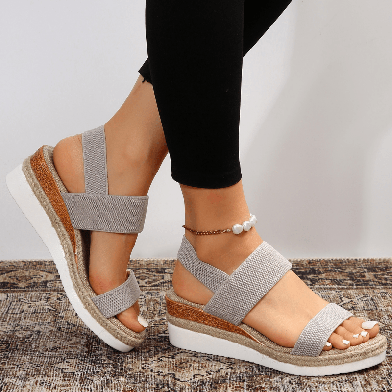 Emilia | Damen Orthopädische Kreuzriemen Plattform Sandalen