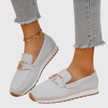Beatrice | Damen Orthopädische Metallakzent Slip-On Loafer