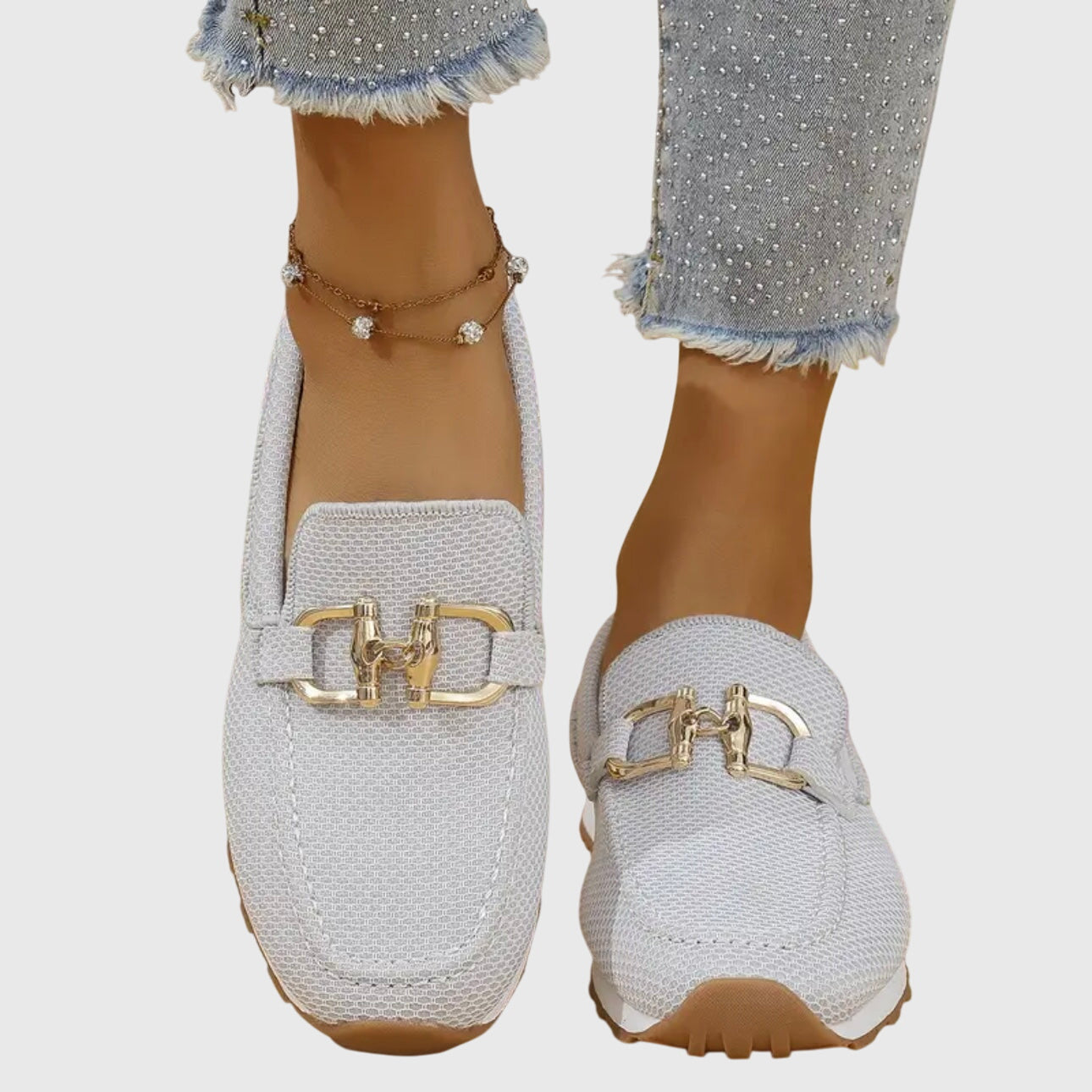 Beatrice | Damen Orthopädische Metallakzent Slip-On Loafer