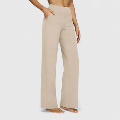 Nadine | Damen Weite Lounge-Hose mit Stretchbund