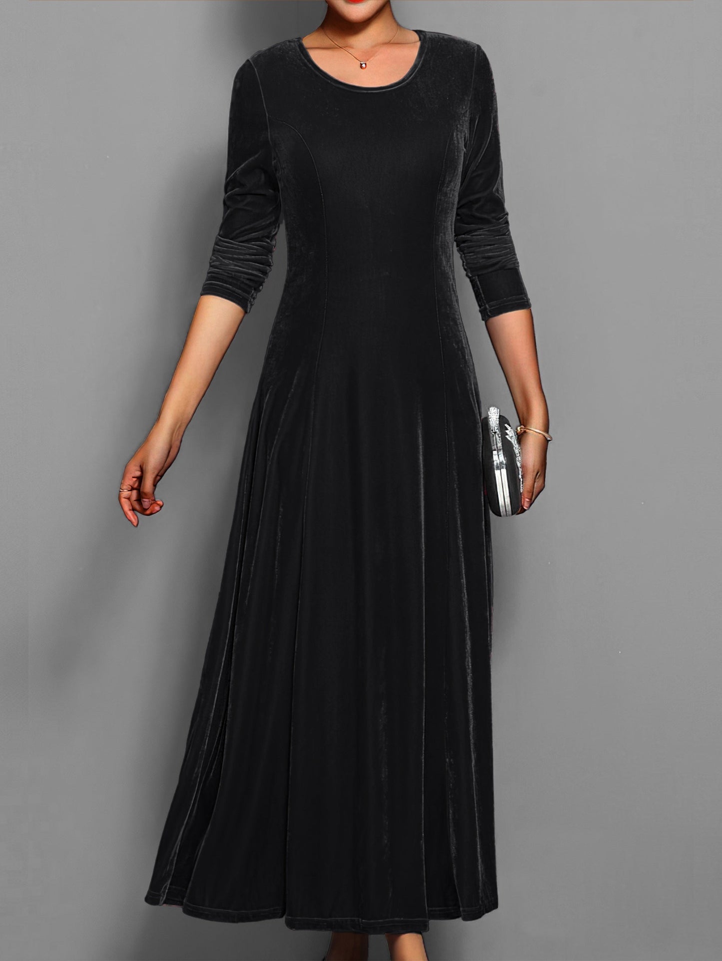 Julia | Damen Slim-Fit-Kleid in voller Länge für besondere Anlässe