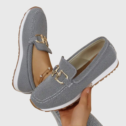 Beatrice | Damen Orthopädische Metallakzent Slip-On Loafer
