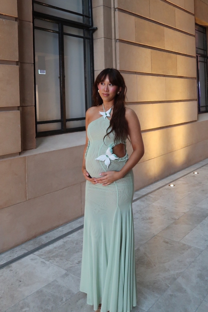 Kaylani | Women's Butterfly Cut-Out Maxi Wedding Guest Dress