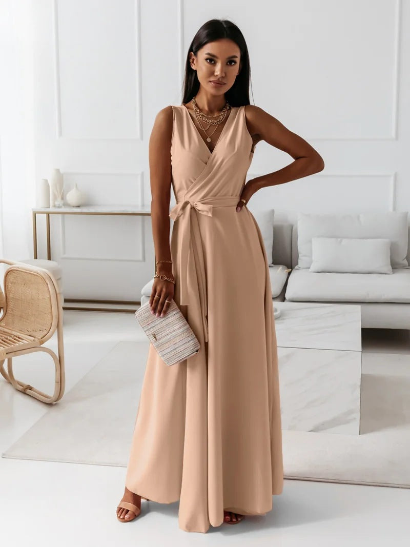 Jessica | Damen Wickel Maxi Kleid für Hochzeitsgäste