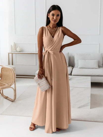 Jessica | Damen Wickel Maxi Kleid für Hochzeitsgäste