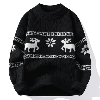 Anna | Stilvoller, bequemer Winter-Weihnachtspullover mit Rentiermotiv