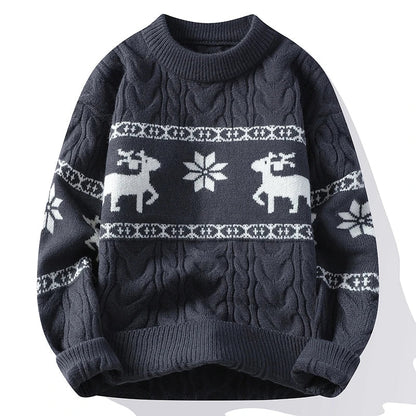 Anna | Stilvoller, bequemer Winter-Weihnachtspullover mit Rentiermotiv
