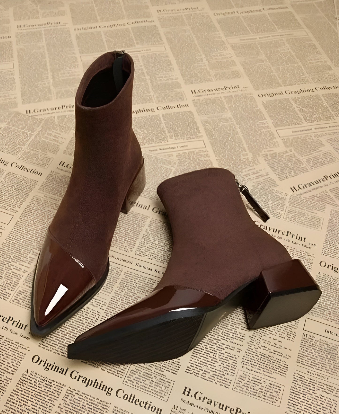 Faith | Damen Winter Ankle Boots Mit Blockabsatz