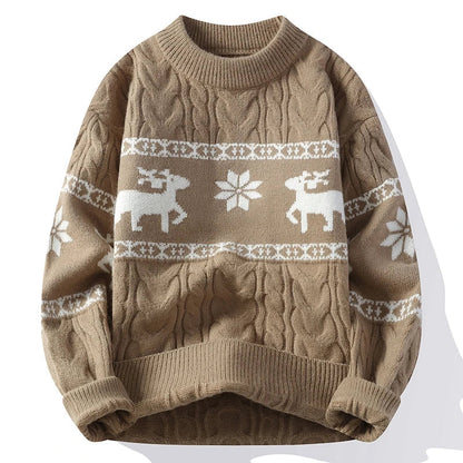 Anna | Stilvoller, bequemer Winter-Weihnachtspullover mit Rentiermotiv
