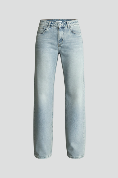 Bettina | Damen Casual Low-Waist Straight-Leg Denim Jeans