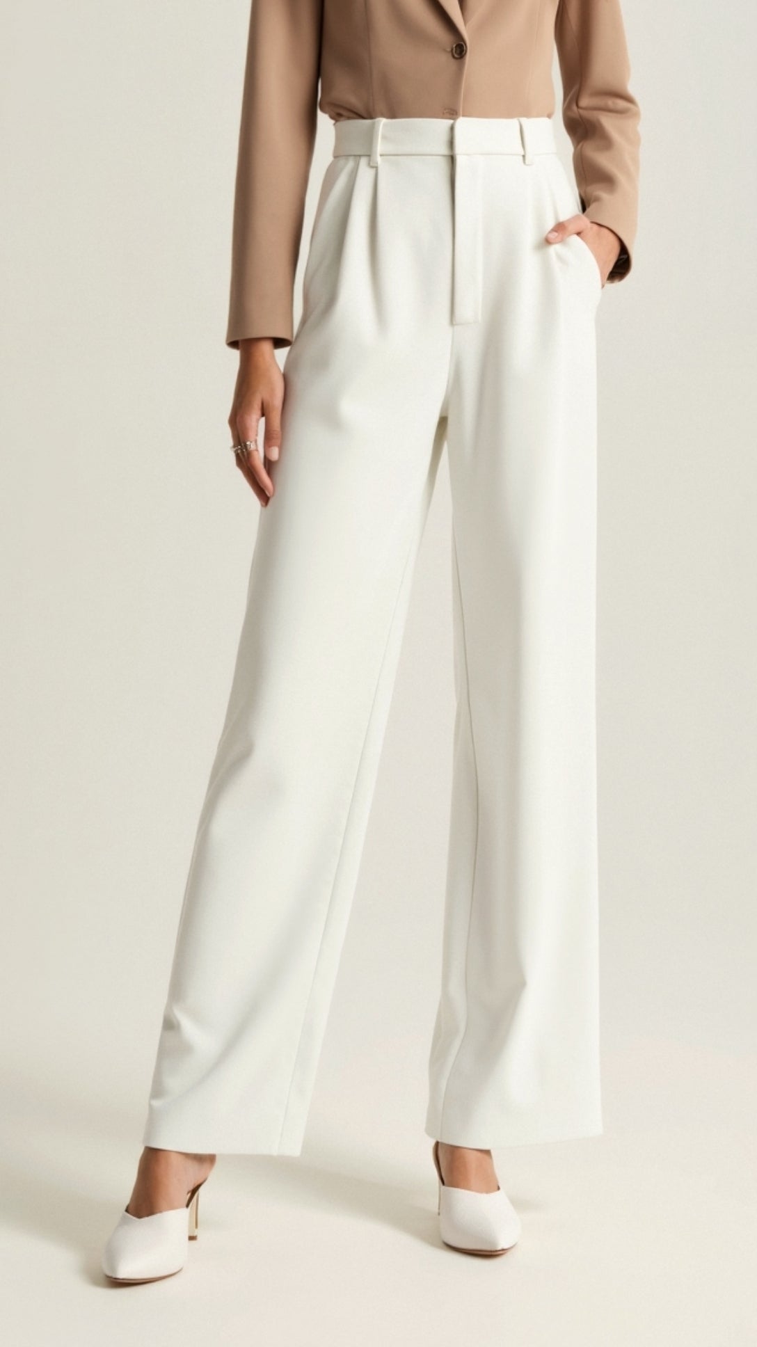 Gabriela | Damen Frühjahrs Hochtaillierte Weite Hose