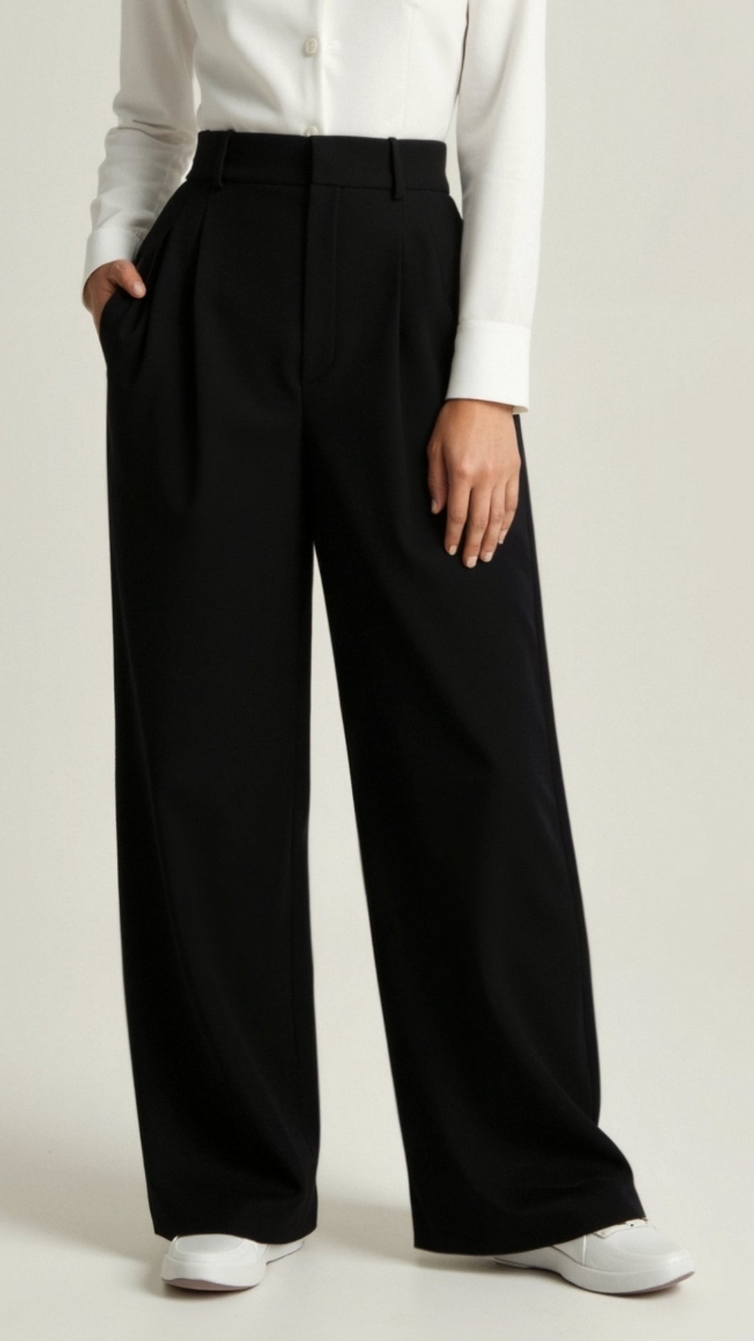 Gabriela | Damen Frühjahrs Hochtaillierte Weite Hose