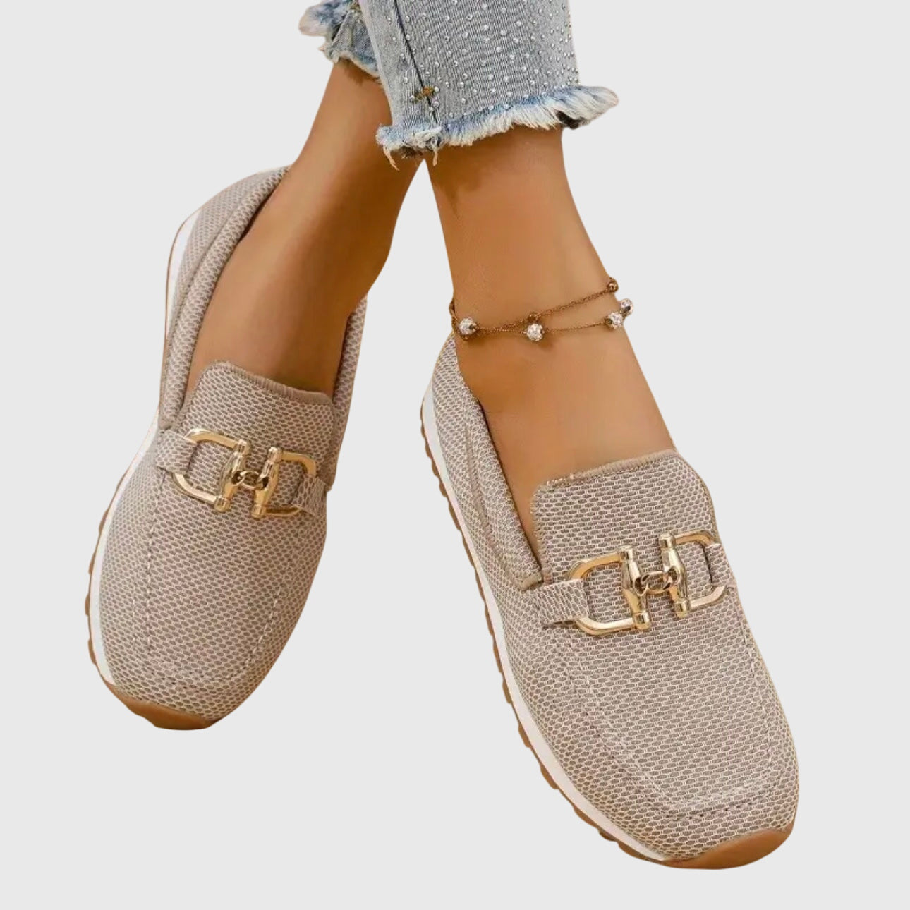 Beatrice | Damen Orthopädische Metallakzent Slip-On Loafer