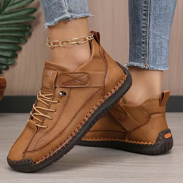 Andrea | Damen Orthopädische Klettverschluss Casual Sneakers