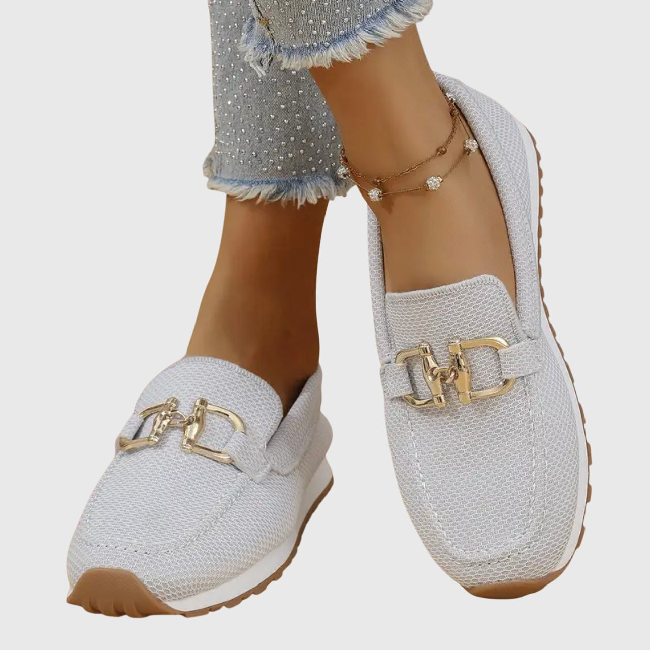 Beatrice | Damen Orthopädische Metallakzent Slip-On Loafer