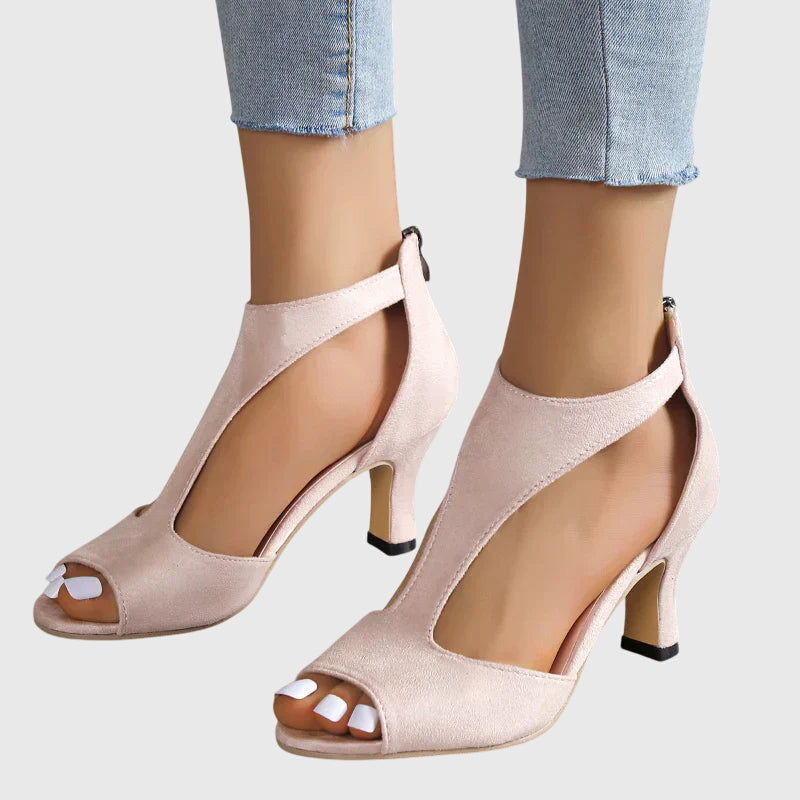 Karin | Damen Frühlings Cutout Sandaletten Mit Offener Zehenpartie