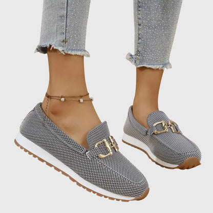 Beatrice | Damen Orthopädische Metallakzent Slip-On Loafer
