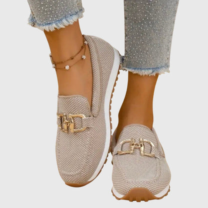 Beatrice | Damen Orthopädische Metallakzent Slip-On Loafer