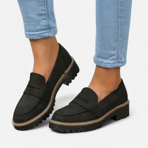 Annika | Damen Klassische Loafer mit Markanter Sohle