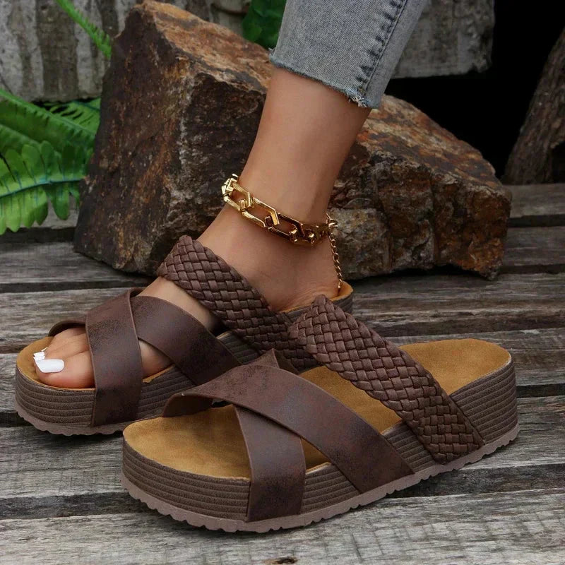 Pauline | Damen Orthopädische Plateau-Sandalen für den Sommer