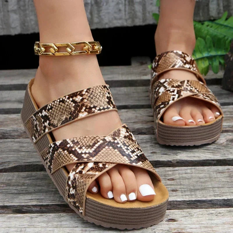 Pauline | Damen Orthopädische Plateau-Sandalen für den Sommer