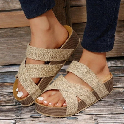 Pauline | Damen Orthopädische Plateau-Sandalen für den Sommer